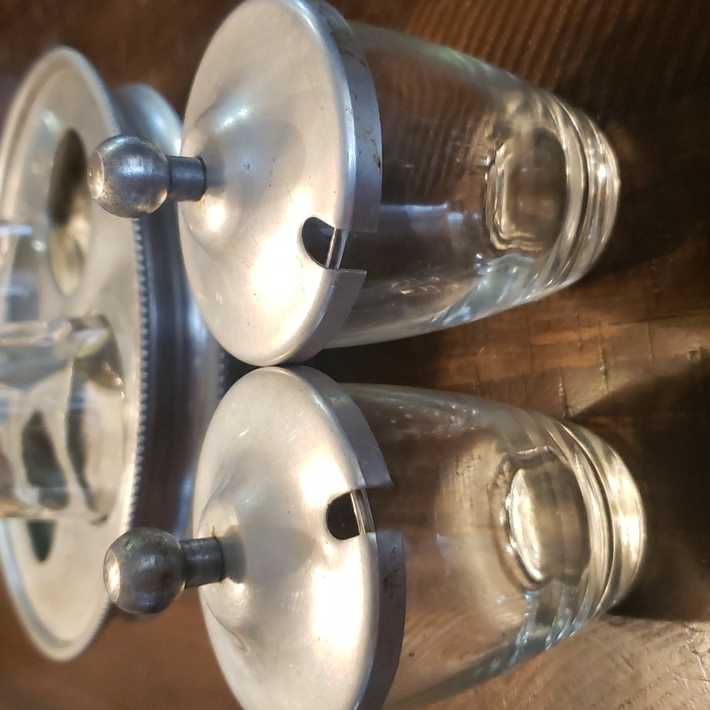 Vintage Aluminum Cruet Condiment Caddy Spinning by Buenilum - Picture 6 of 6